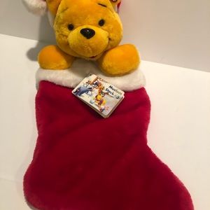 RETRO 1999-2000 SINGING WINNIE THE POOH STOCKING